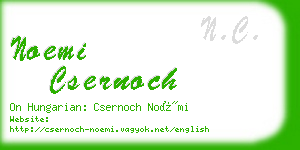 noemi csernoch business card